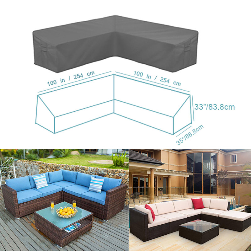 Latitude Run® Outdoor Patio Sectional Cover Wayfair